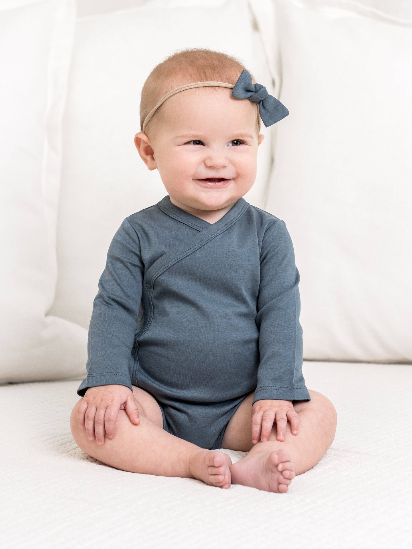 Classic Long Sleeve Kimono Bodysuit