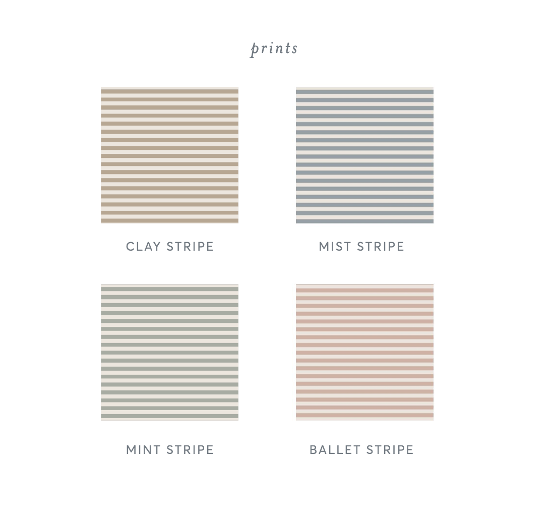 Peyton Zipper Sleeper - Stripe Collection