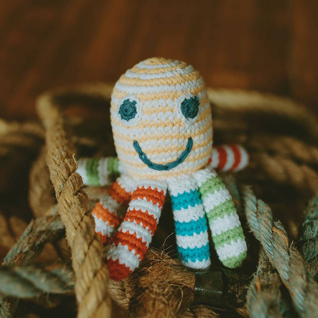 Plush Ocean Toy - Rainbow Octopus