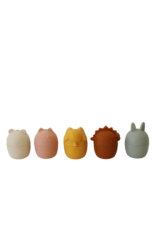 Animal Mold Free Silicone Bath Toy Set 