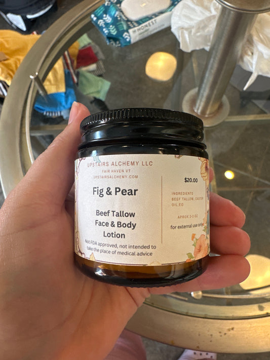 Fig and Pear Beef Tallow Lotion