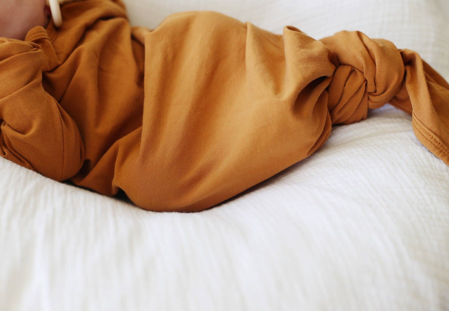 Cinnamon Organic Cotton Knotted Gown